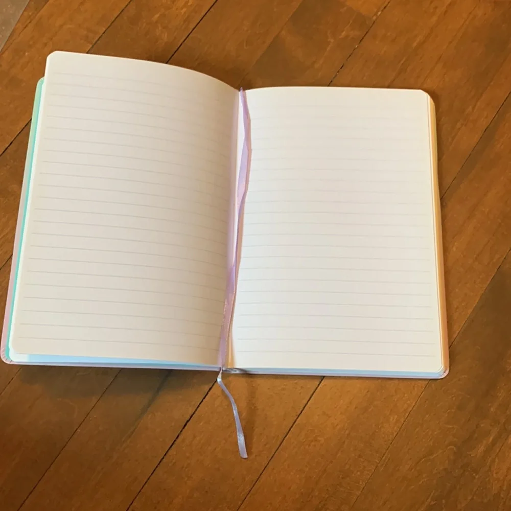 ⭐️ 3 for $10 Blank notebook, I believe in unicorns patch on the front - Picture 4 of 5